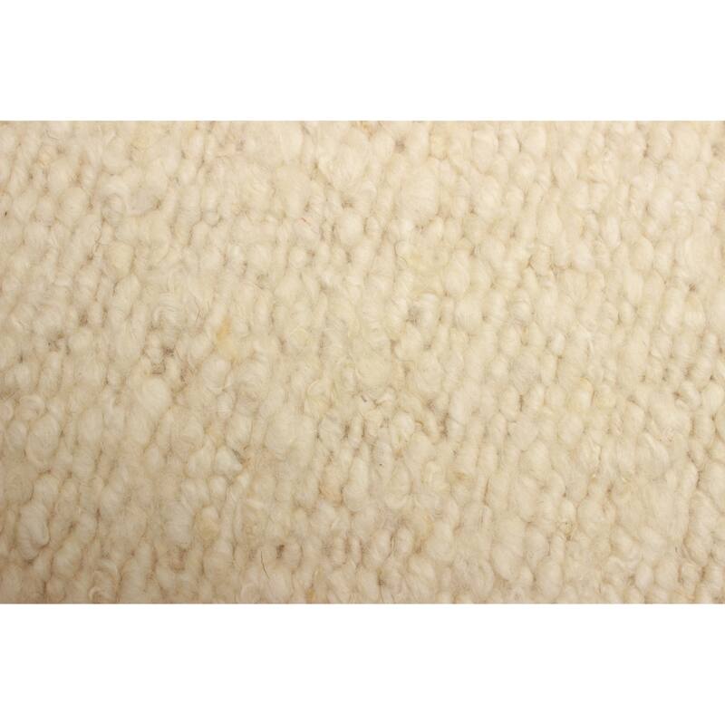 ECARPETGALLERY Braid weave Sienna Cream Wool Rug - 4'0 x 6'0