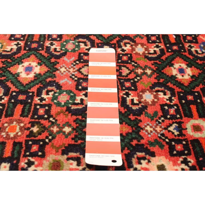 ECARPETGALLERY Hand-knotted Andelz Red Wool Rug - 2' 5" x 9' 6"