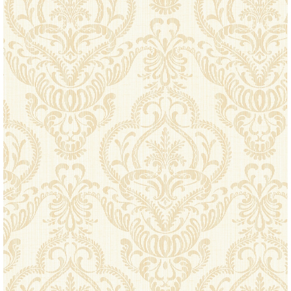 Seabrook Designs Marcellette Damask Unpasted Wallpaper