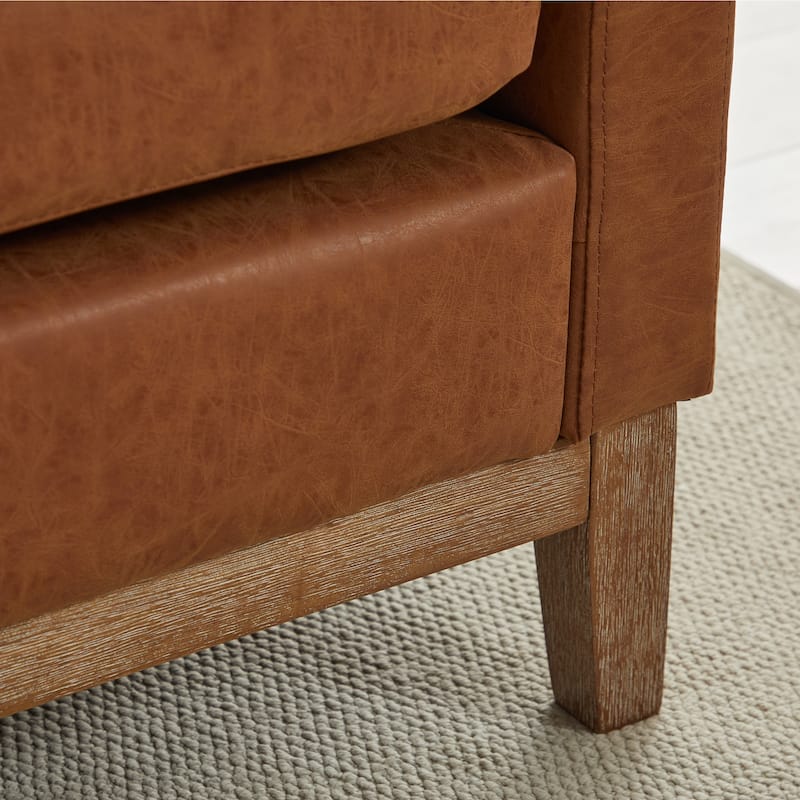 Bedroom Bench with Pillows and Solid Wood Legs for Living Rooms and Entryway