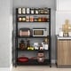 preview thumbnail 5 of 18, 5-Tier Kitchen Bakers Rack with Hutch Organizer Rack