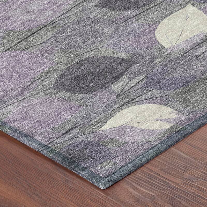Machine Washable Indoor/ Outdoor Floral Mila Chantille Rug