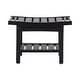 preview thumbnail 63 of 62, Acrylic Waterproof Shower Bench with Storage Shelf, Bathroom Stool & Organizer