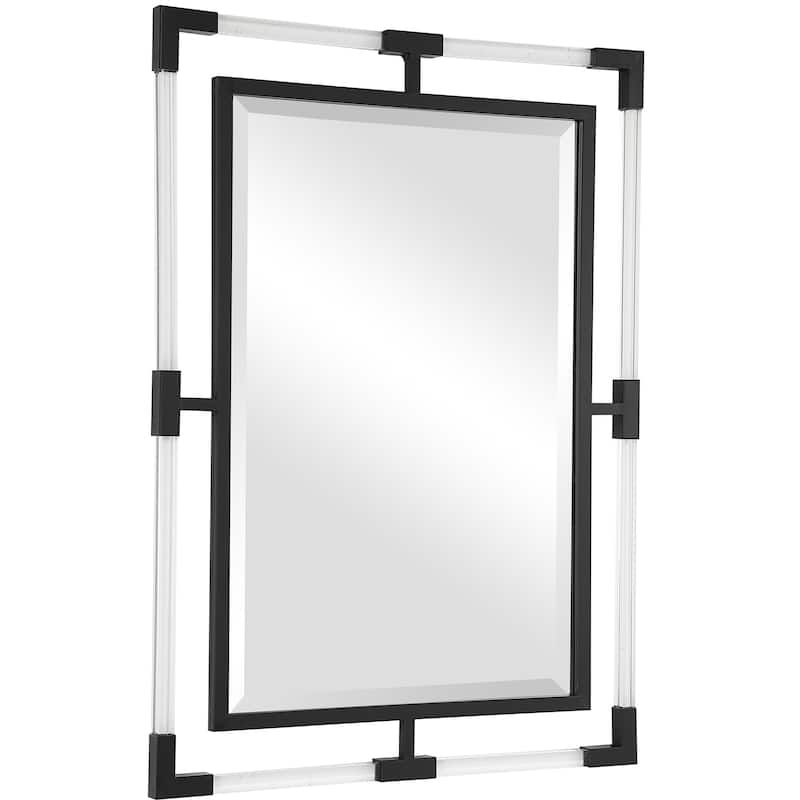 Uttermost Balkan Black Iron Mirror
