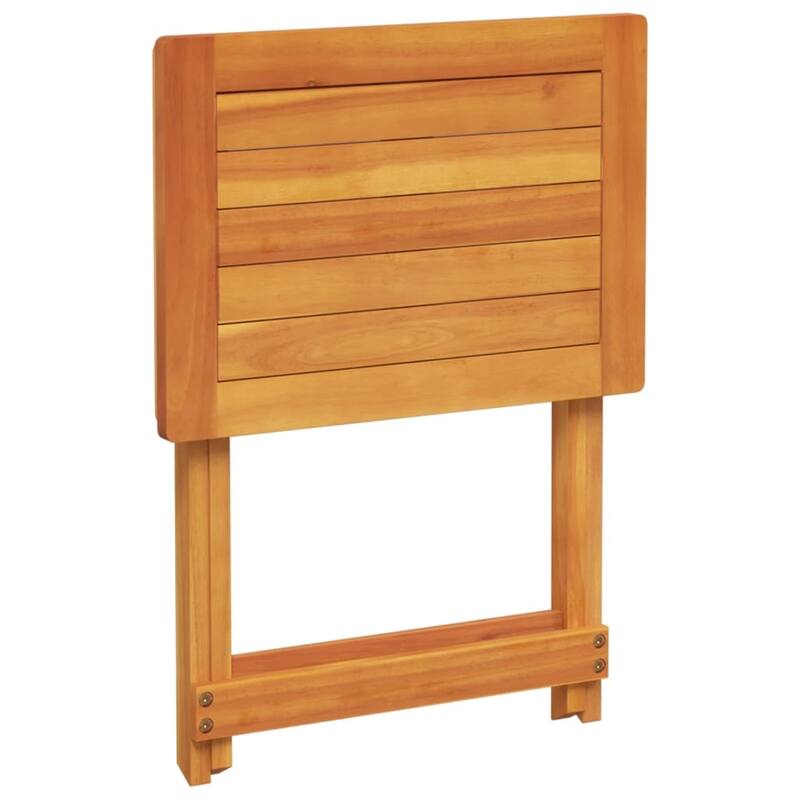 vidaXL Garden Table Natural wood Solid acacia wood with an oil finish - 14.2 x 19.7 x 23.6