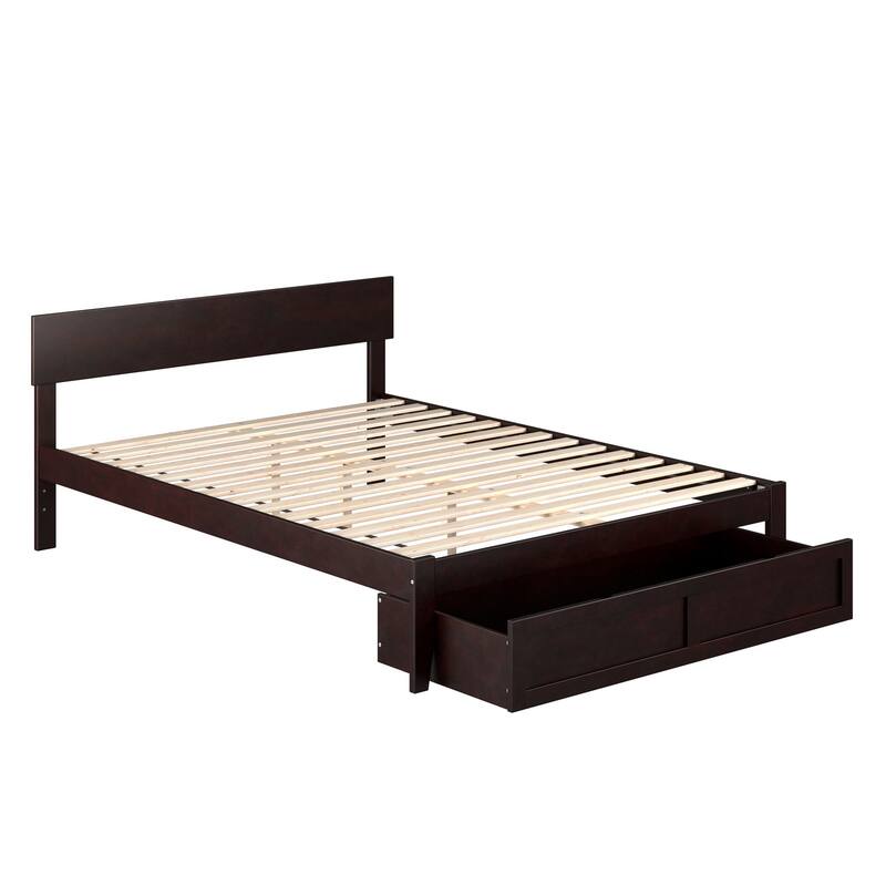 AFI Boston Platform Bed with Foot Drawer
