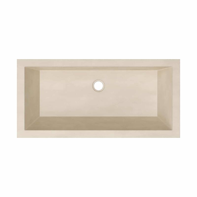 Arcata NativeStone drop-in Rectangular Bathroom Sink
