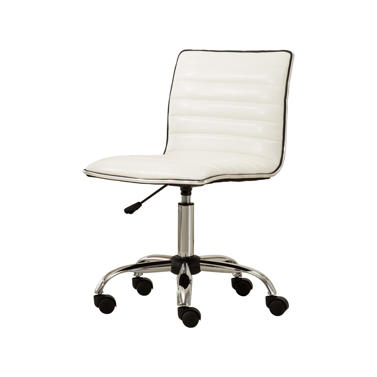 Chromel Adjustable Air Lift Office Chair White