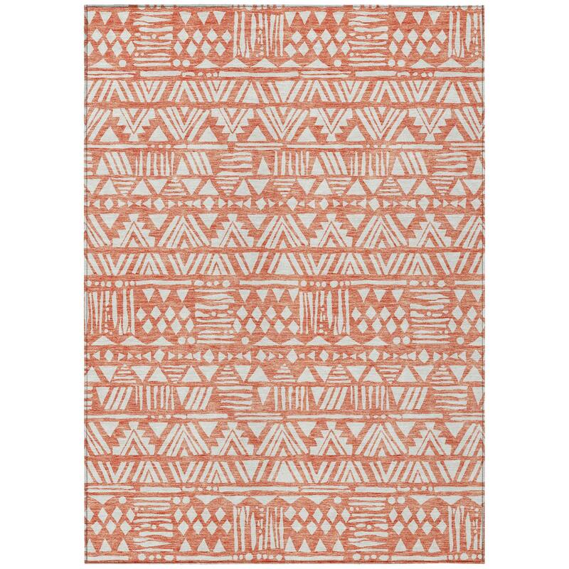 HomeRoots Southwestern Transitional Rectangle Outdoor Rug