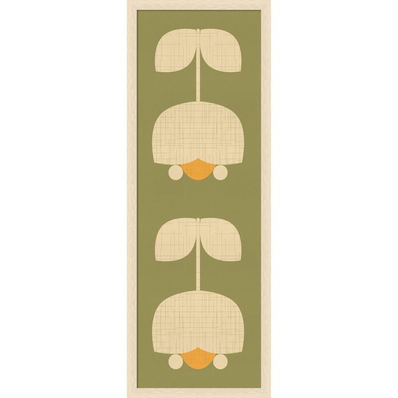 Amanti Art Framed Fabric Pinboard Scandinavian Tulip Decor by Dina Dankers Printed Bulletin Board - Board Size 1350 in x 40