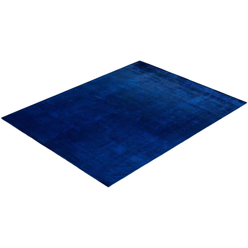 Fine Vibrance, One-of-a-Kind Hand-Knotted Area Rug - Purple, 7' 10" x 10' 3" - 7' 10" x 10' 3"