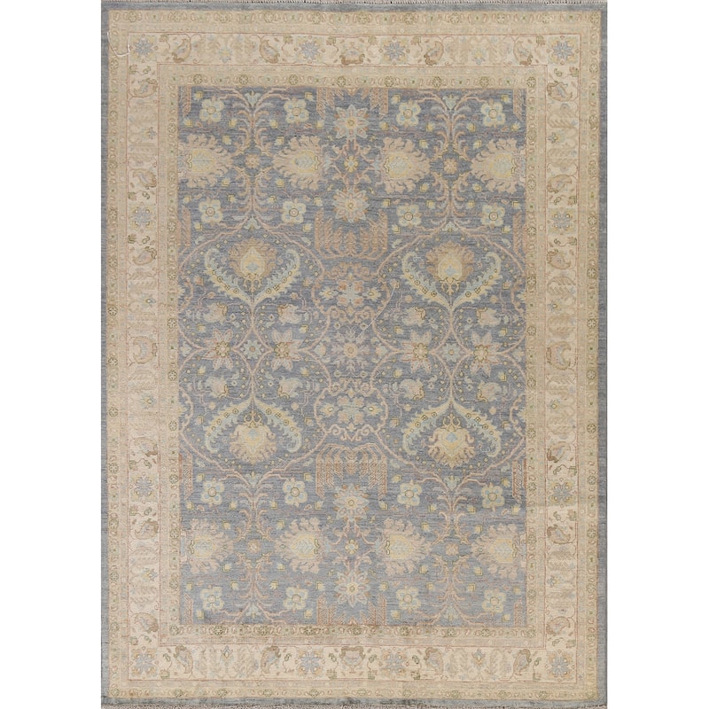 Traditional Vegetable Dye Oushak Turkish Area Rug Wool Hand-knotted - 5'9" x 7'9"