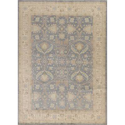 Traditional Vegetable Dye Oushak Turkish Area Rug Wool Hand-knotted - 5'9" x 7'9"