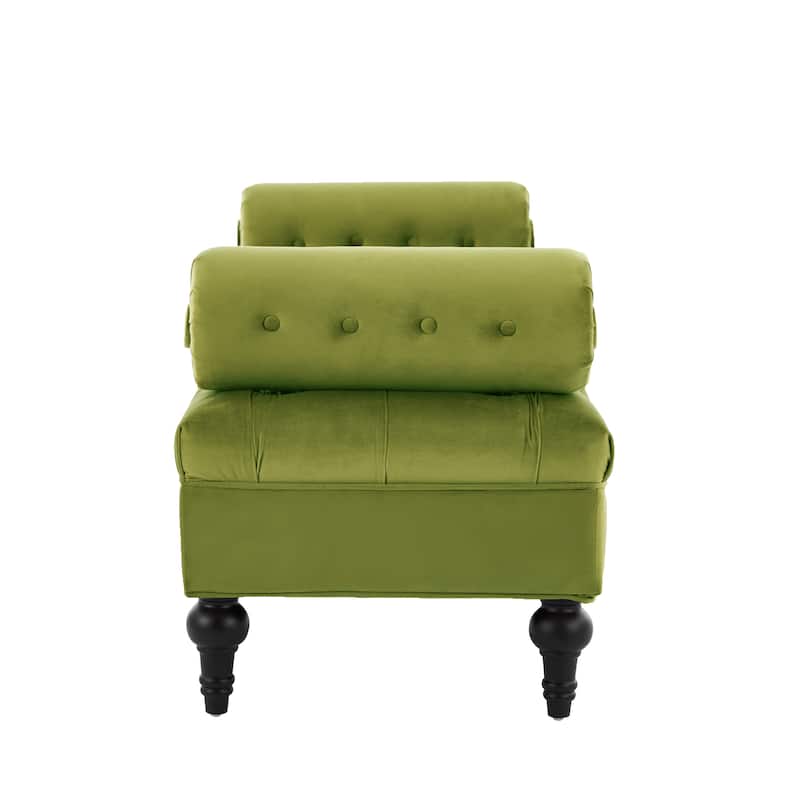 Christopher Knight Home - Anne Bedroom End-of-Bed Bench with 2 Pillows and Velvet Upholstery