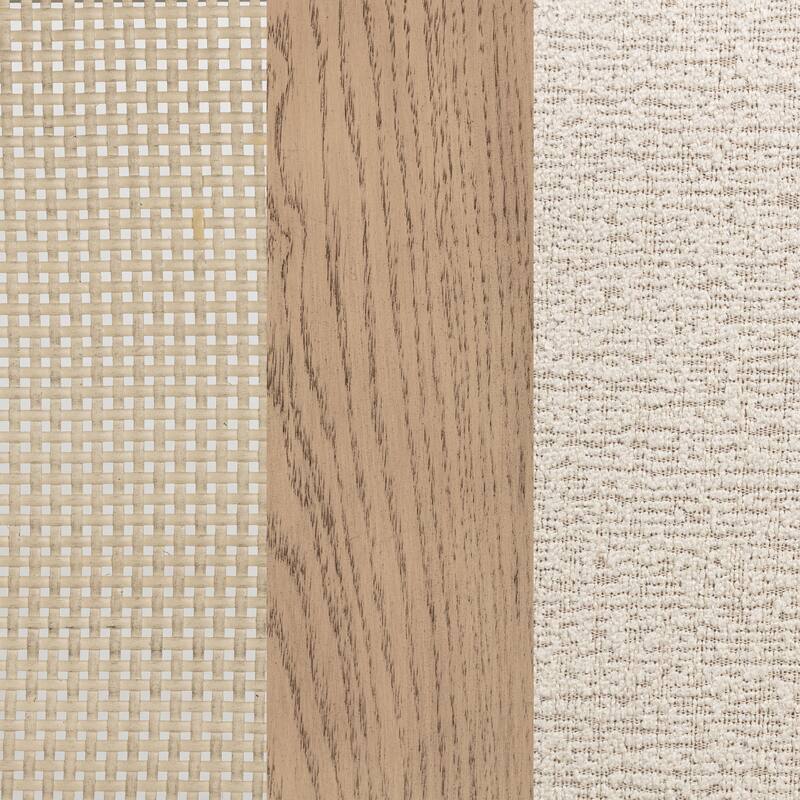 Kailani Rectangular Wood Dining Table Set Beige Oak