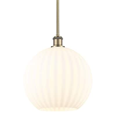 Innovations Lighting 516-1S-14-12 White Venetian Pendant White