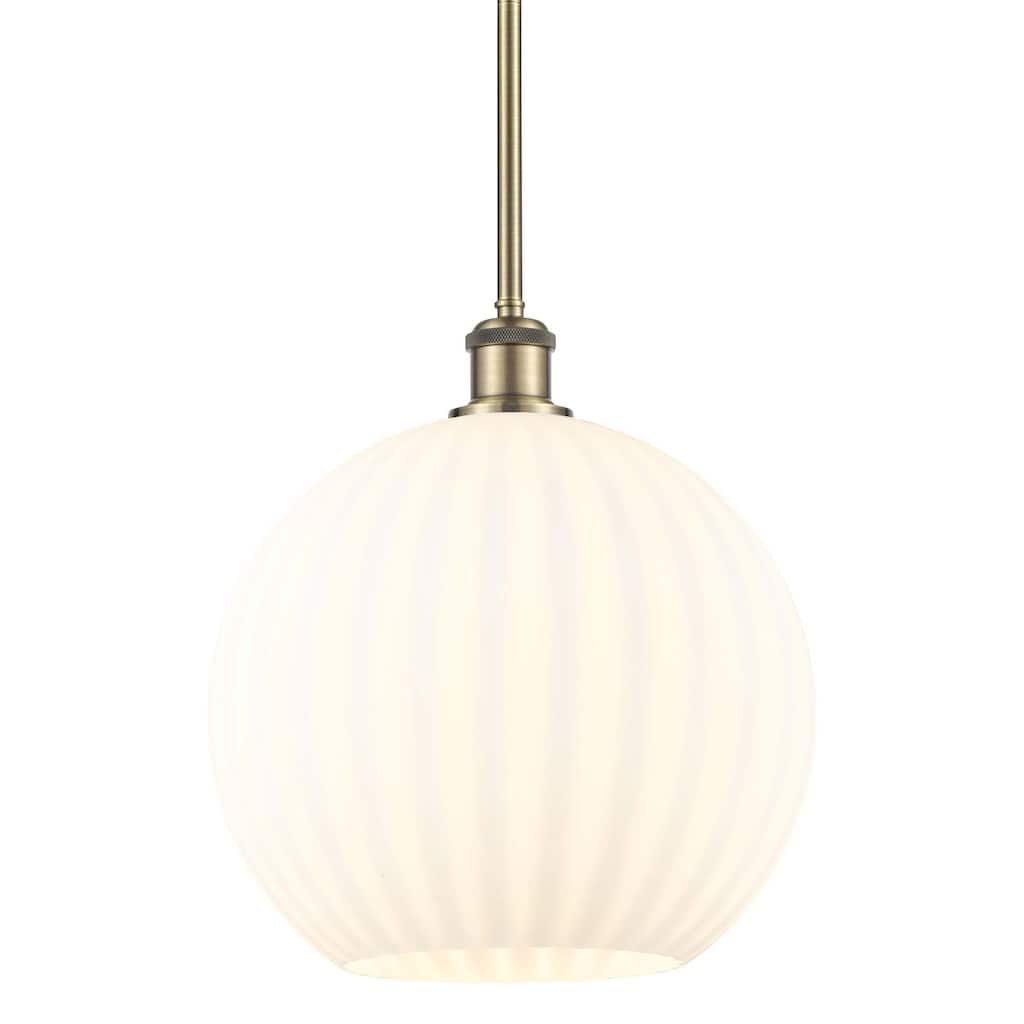 Innovations Lighting 516-1S-14-12 White Venetian Pendant White