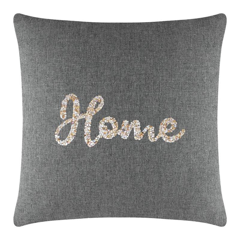 Sparkles Home Shell Home Pillow - 20x20 - Grey