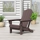 preview thumbnail 76 of 101, POLYTRENDS Laguna All Weather Poly Outdoor Adirondack Chair - Foldable Dark Brown