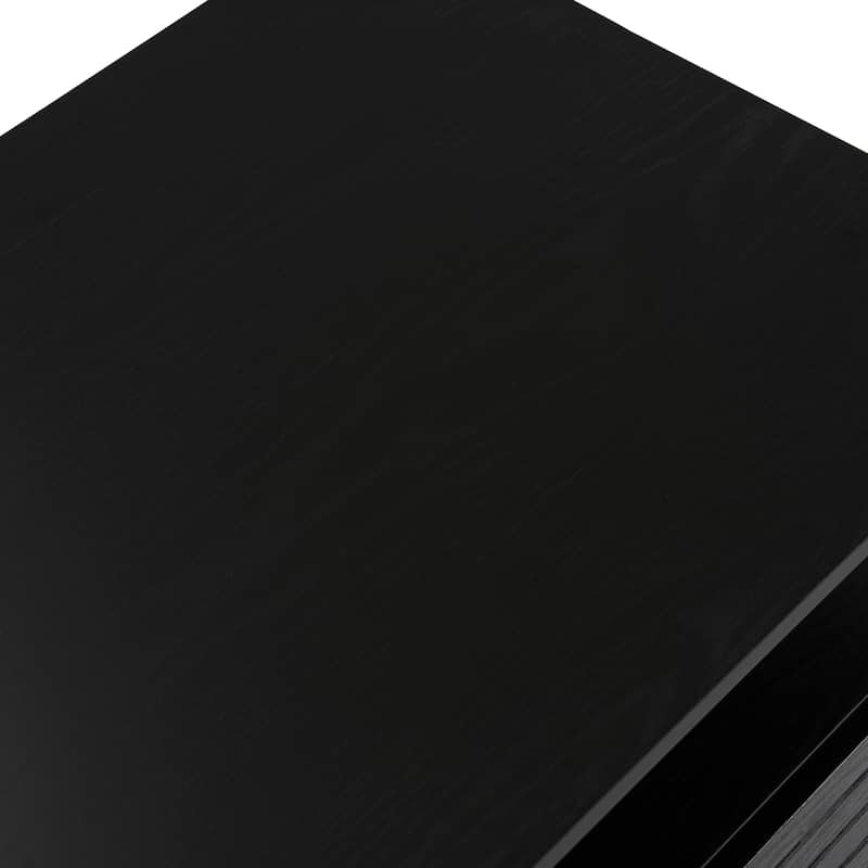 Modern Rectangular LED Lights Coffee Table with 2 drawers in 47.2"