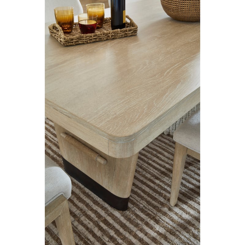Salt Life Home Sunset Cove Sanibel Brown Trestle Dining Table - 40''W x 96''D x 30''H