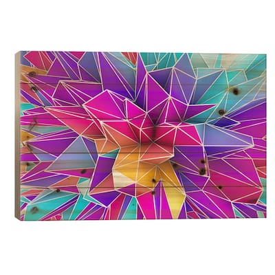 Kaos Pop Print On Wood by Diego Tirigall - Multi-Color
