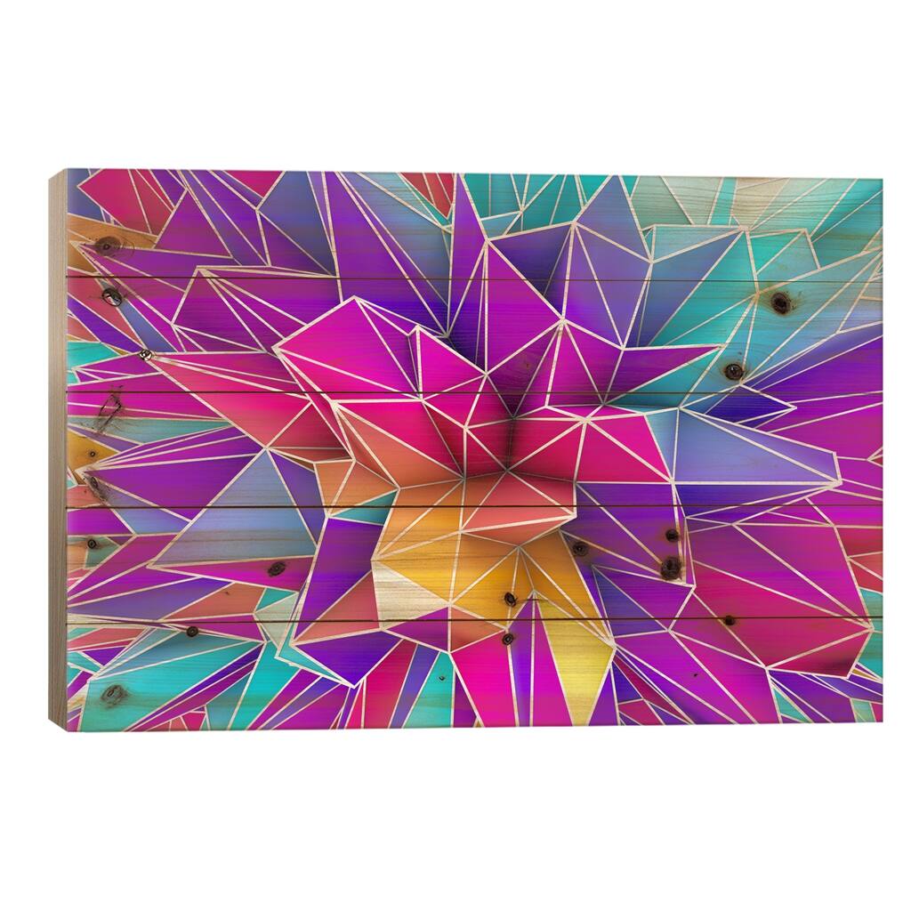 Kaos Pop Print On Wood by Diego Tirigall - Multi-Color