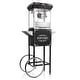 preview thumbnail 4 of 13, Vintage Style Popcorn Machine Popper with Cart and 4oz Kettle Black