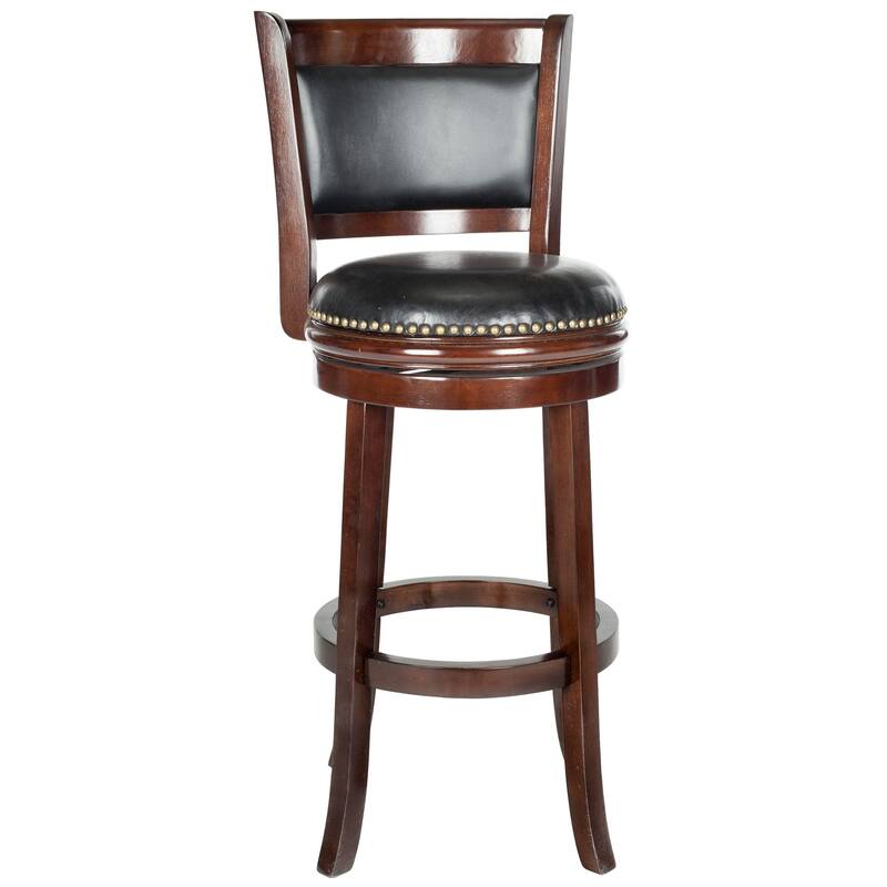 SAFAVIEH Klasine Cappuccino/ Black 29-inch Bar Stool - 19" x 18" x 44" - 22Wx21Dx43H