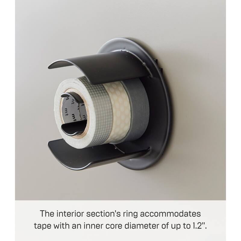 Yamazaki Home Magnetic Tape Holder, Steel - L 2.17 x W 3.66 x H 3.66 inches