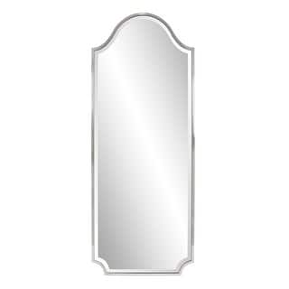 Allan Andrews Stainless Steel Framed Hand Beveled Shield Mirror