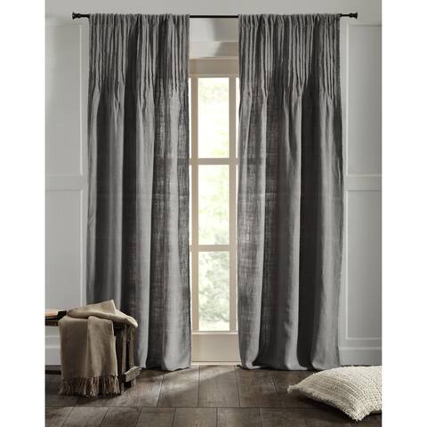 Rainee Linen Grey Curtain Panel
