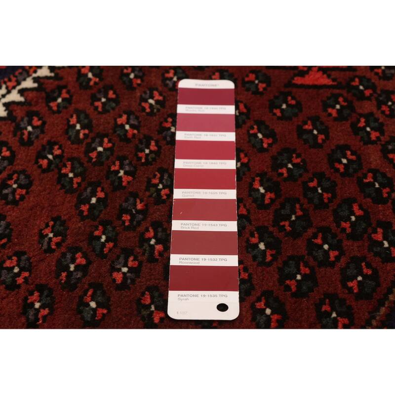 ECARPETGALLERY Hand-knotted Andelz Dark Red Wool Rug - 4'0 x 7'5