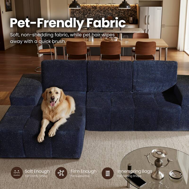 XIZZI Modular Sectional Sofa with L-Shape Chaise