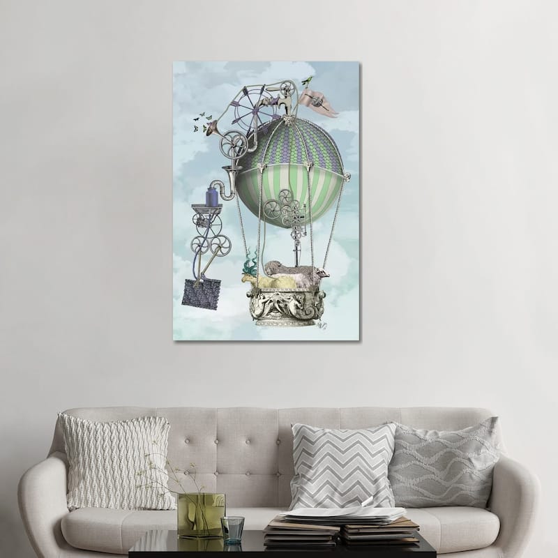 iCanvas "The Knitting Machine" by Fab Funky Canvas Print - 48x32x1.5