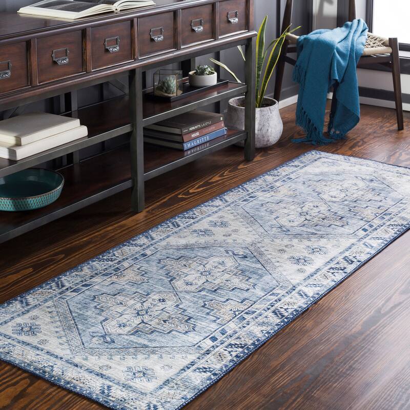 Livabliss Lilibet Persian Diamond Printed Area Rug