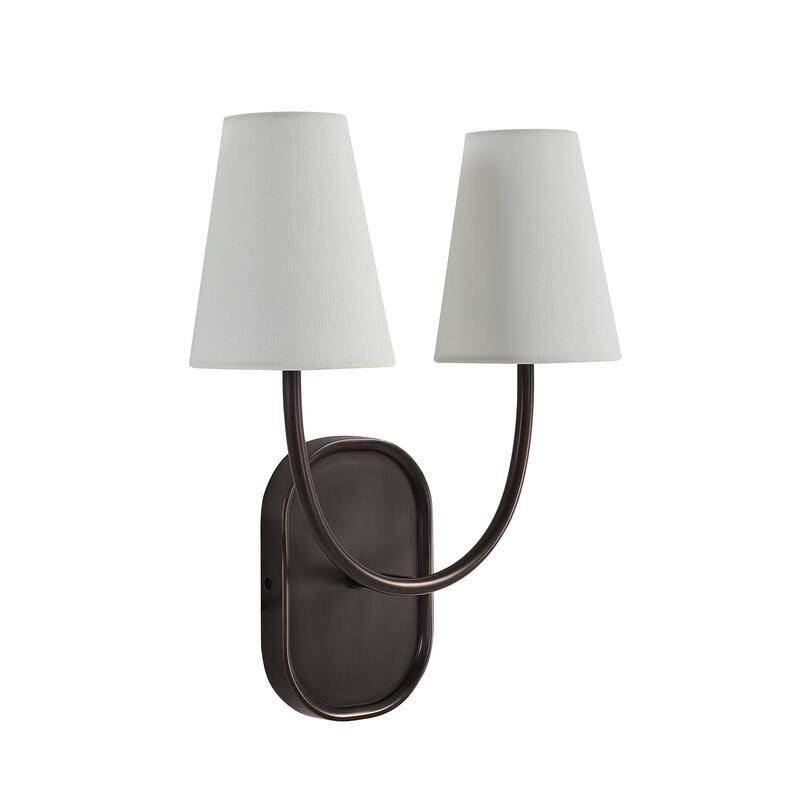 Megara 15.5" Height Wall Sconce, Brown - 12 x 15.5 x 5.75