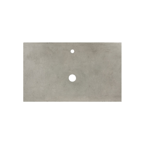 Shop Nativestone Concrete Vanity Top Vessel Sink Cutout With Single Faucet Hole Top Only Overstock 31573172 30 5 Earth