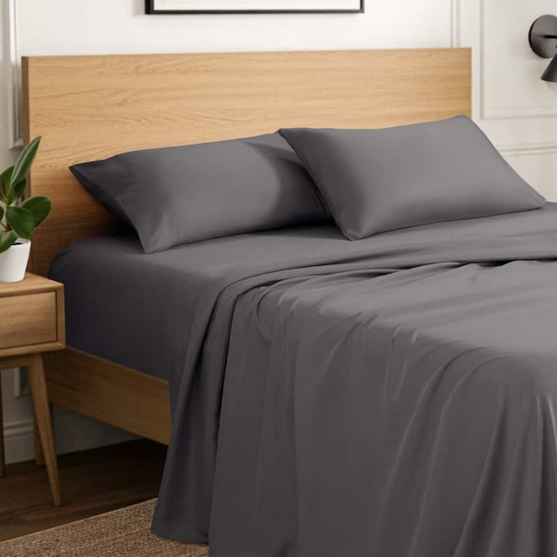 Ivy Union Microfiber Sheet Set - Deep Pocket - Queen - Grey