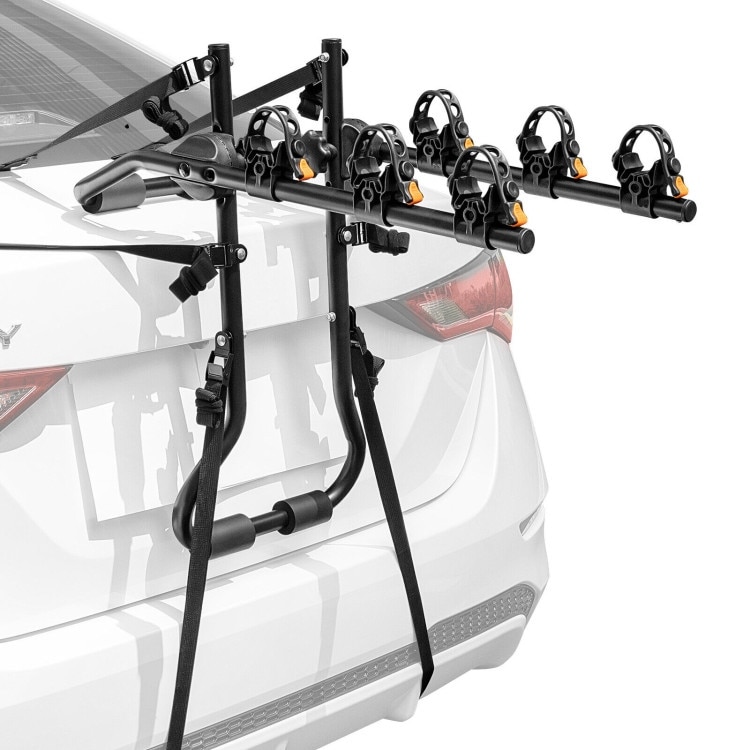 3 Bike Trunk Mounted Bike Rack for Sedan Hatchback Minivan SUV