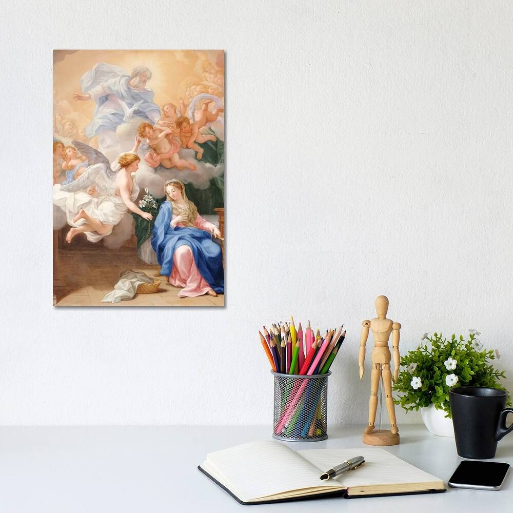 iCanvas "The Annunciation" by Giovanni Odazzi Canvas Print