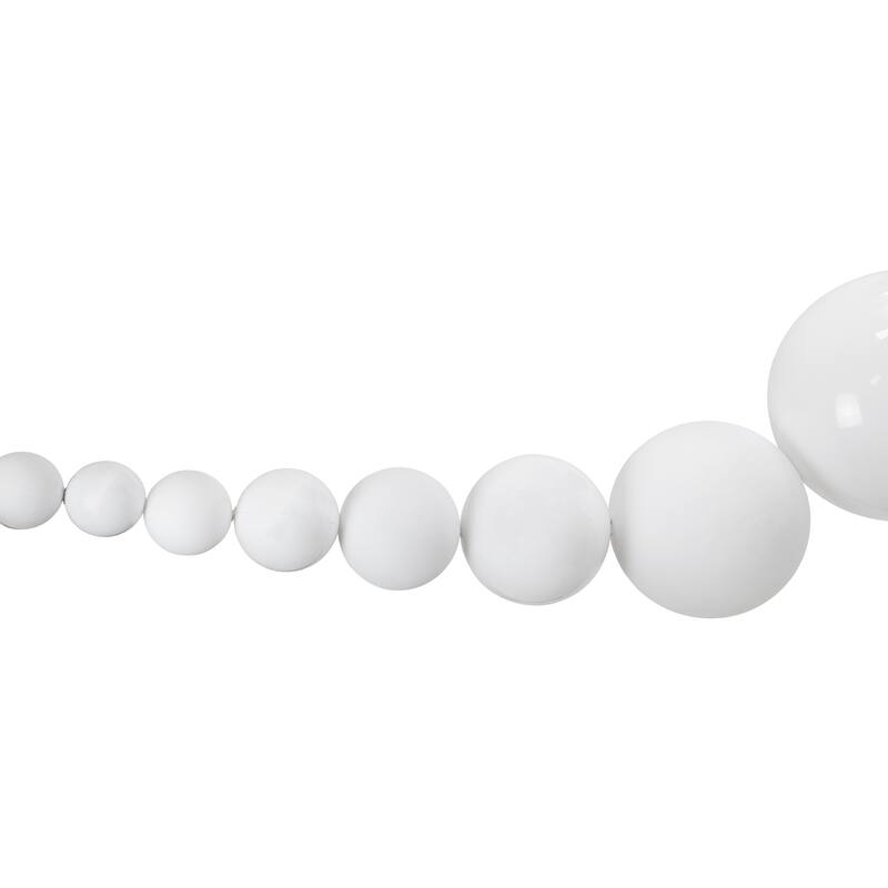 6' Shiny and Matte Shatterproof Ball Christmas Swag