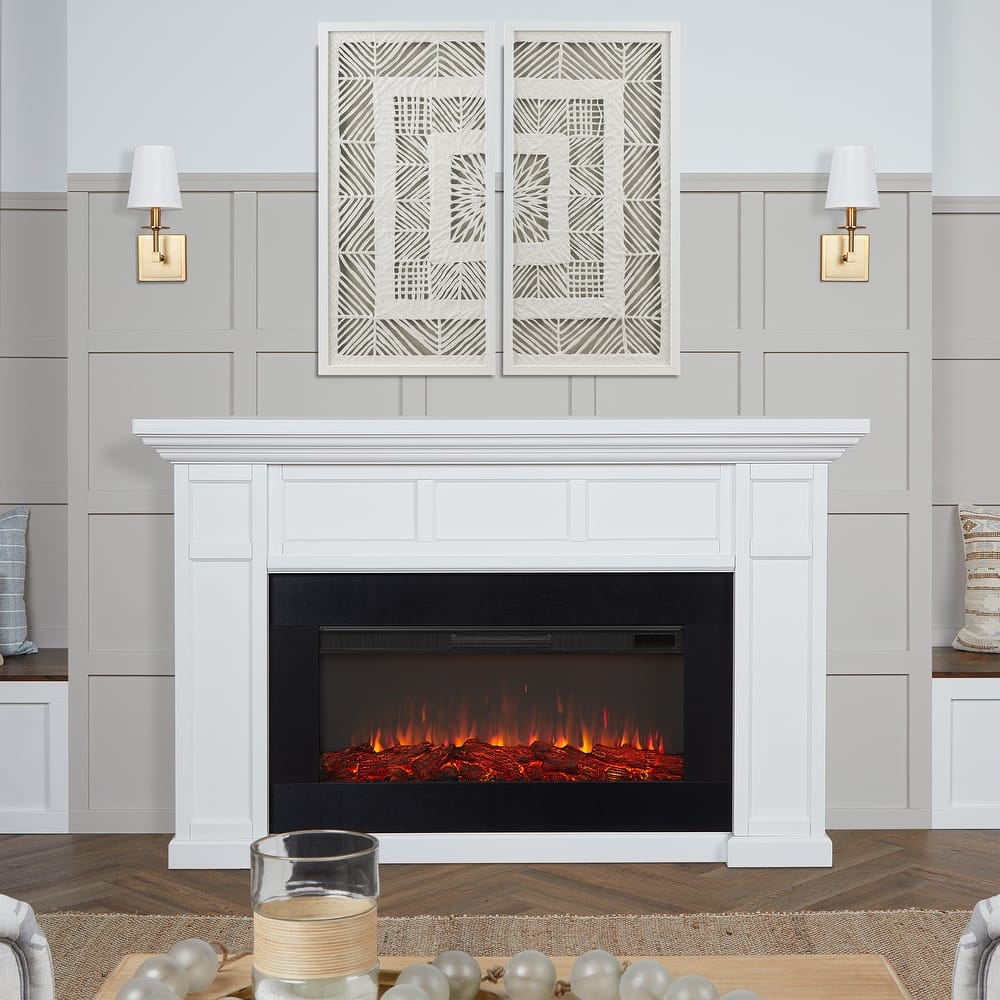 Alcott 75" Landscape Electric Fireplace by Real Flame