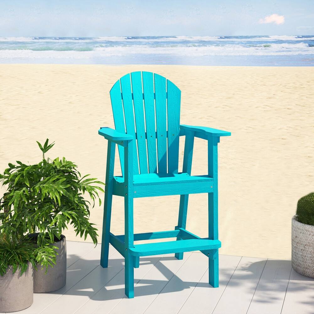 Lesly Single Barstools can Be Used Outdoors in Cyan - 28.34"D×31.00"W×47.24"H