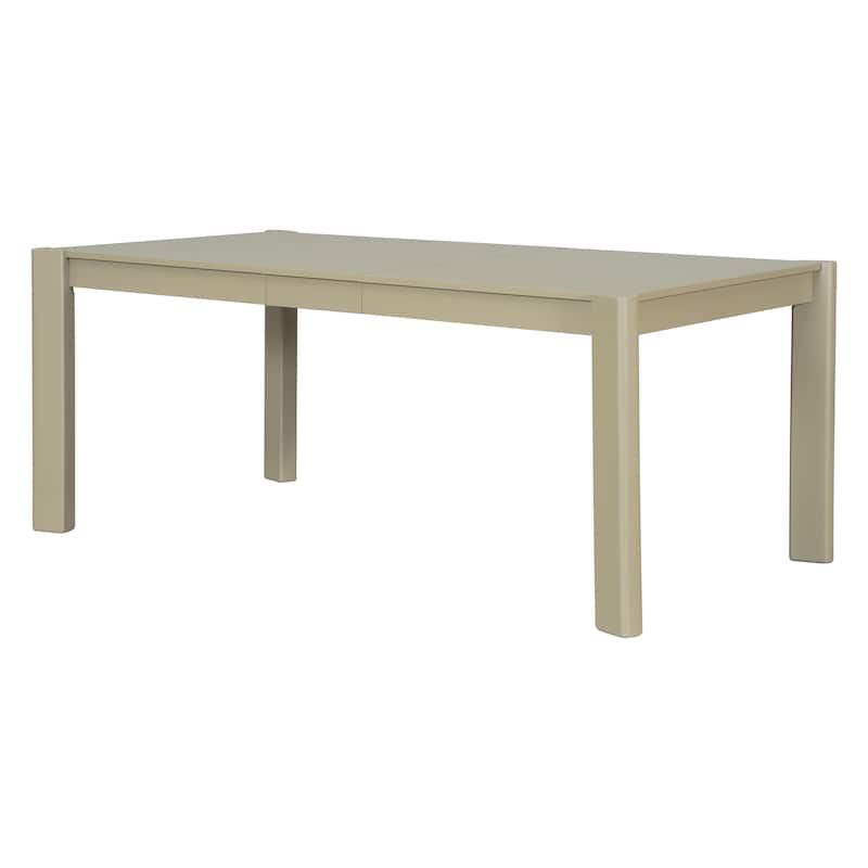 Expandable Farmhouse Modern Solid Wood Dining Table - Space-Saving Design (59" to 73") - Gold