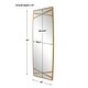 preview thumbnail 3 of 6, Uttermost Gentry Oversized Gold Mirror - 30"W x 78"H x 1.75"D