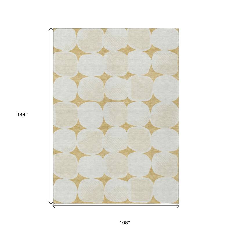 HomeRoots Abstract Transitional Rectangle Outdoor Rug