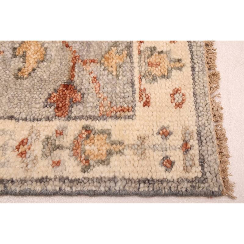 ECARPETGALLERY Hand-knotted Jules Serapi Grey Wool Rug - 2'7 x 7'11