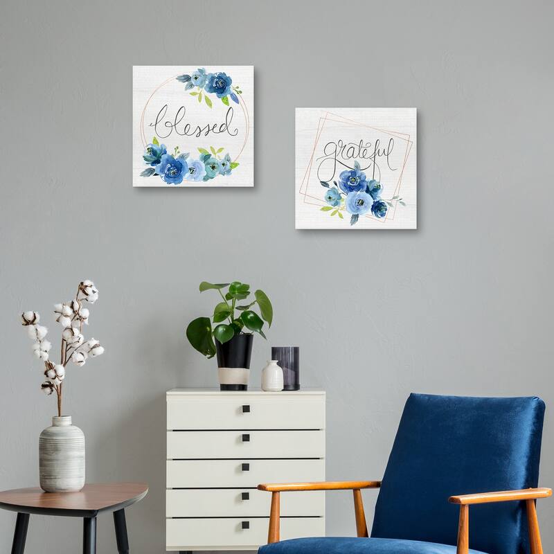 Blessed & Gratefull Canvas Art Prints