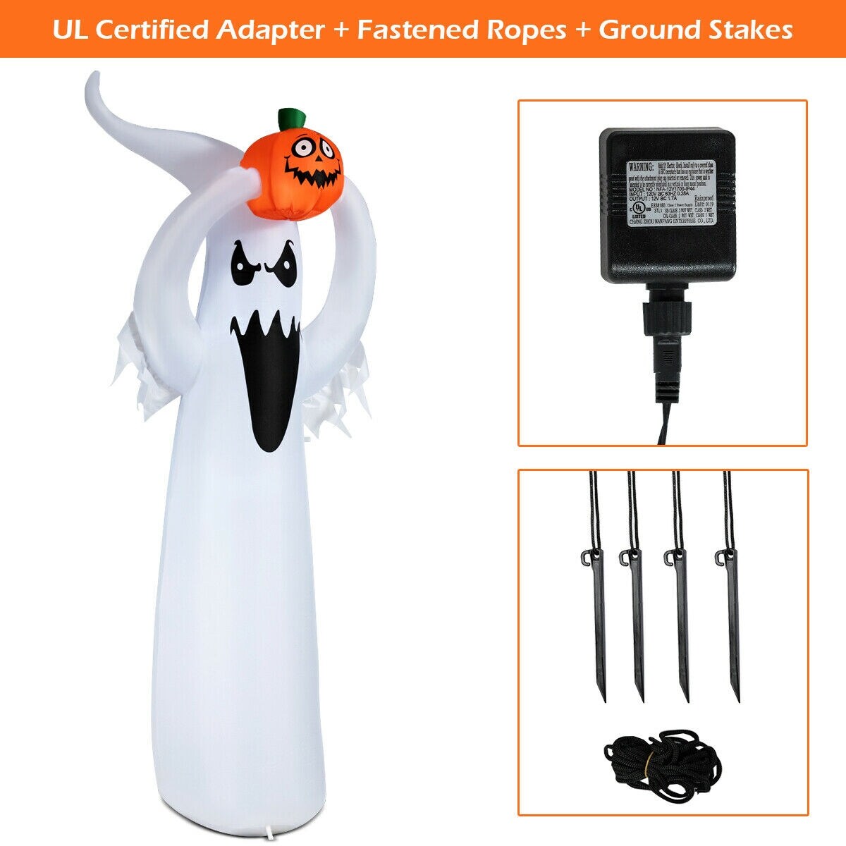 Home Decor Led Light-Up Dog In Pumpkin (640265522802)